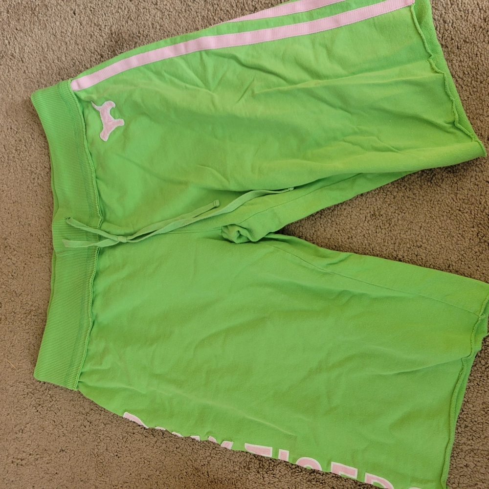 PINK Victoria's Secret Lime Green Shorts